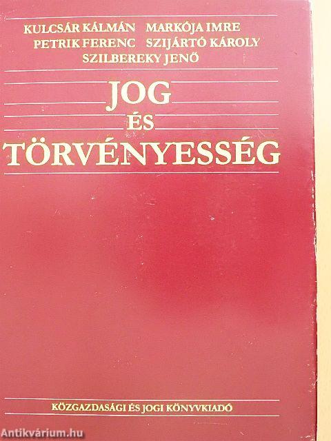 Jog és törvényesség