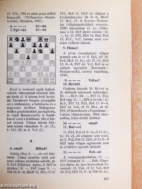 A megnyitáselmélet tankönyve I-II.