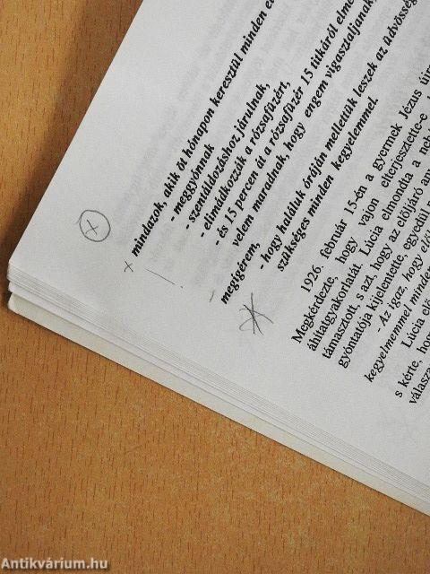 Fatima üzenete és az önfelajánlás