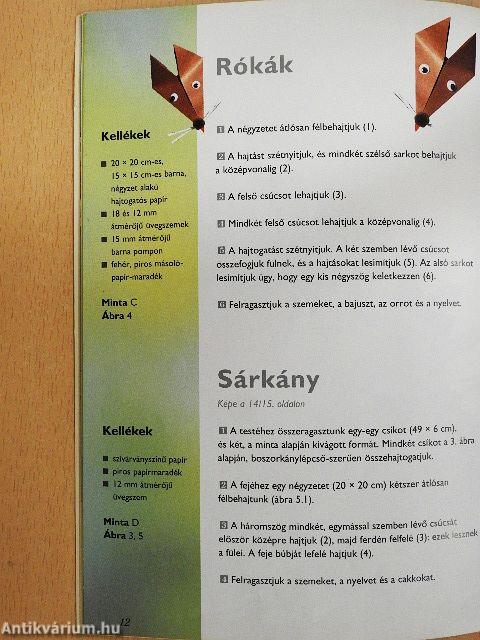 Hajtogatás csíkos és pöttyös papírból