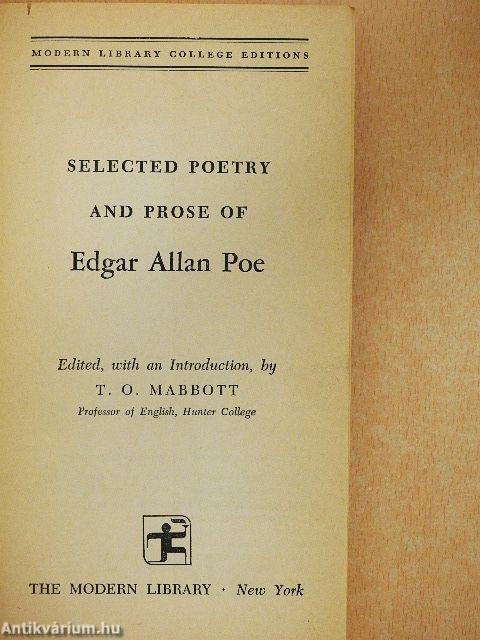 Selected poetry and prose of Edgar Allan Poe