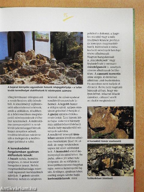 Sziklakertek, szárazon rakott falak és teknők beültetése és gondozása