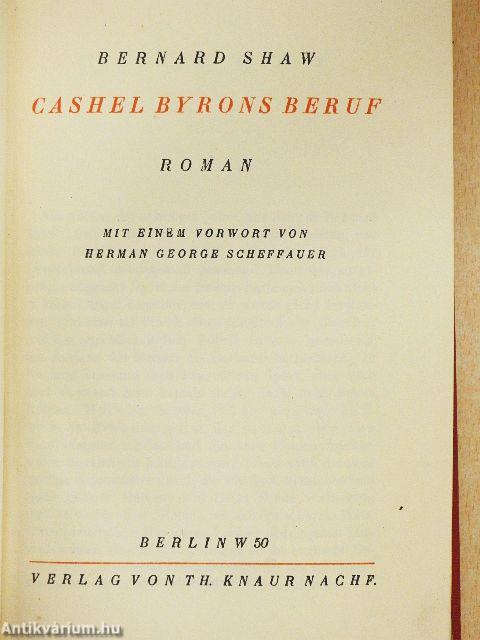 Cashel Byrons Beruf