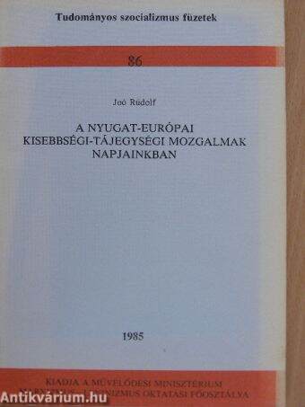 A Nyugat-Európai kisebbségi-tájegységi mozgalmak napjainkban