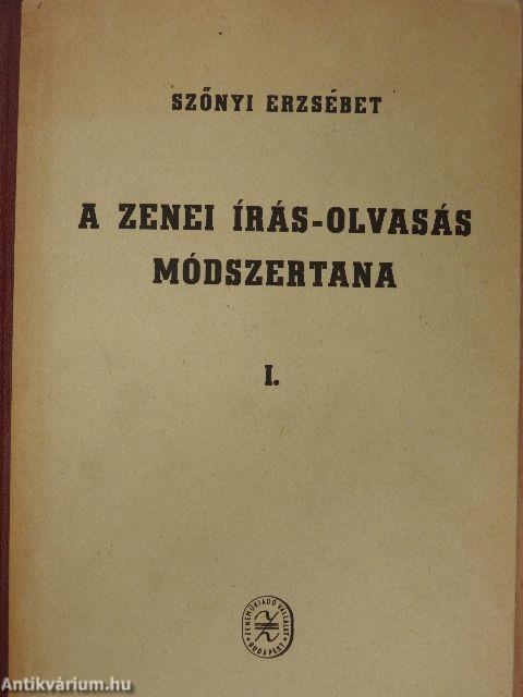 A zenei írás-olvasás módszertana I.