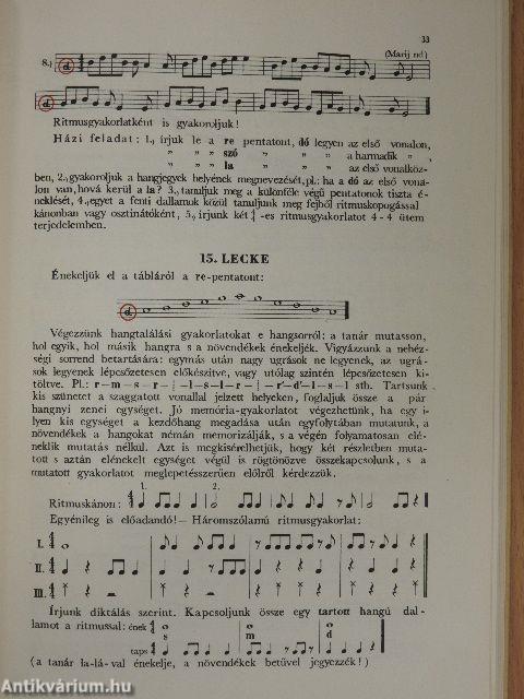 A zenei írás-olvasás módszertana I.