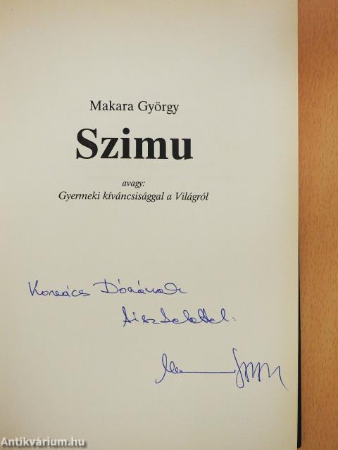 Szimu (dedikált példány)