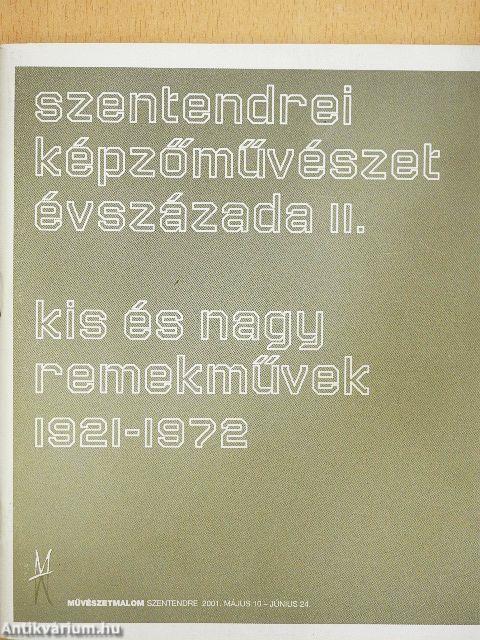 Szentendrei képzőművészet évszázada II.