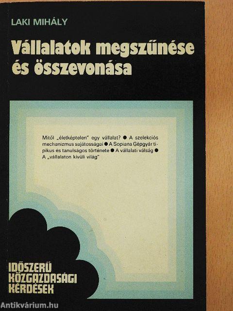 Vállalatok megszűnése és összevonása