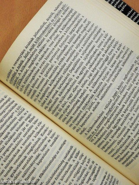 A külkereskedelmi vállalatok belföldi szerződései