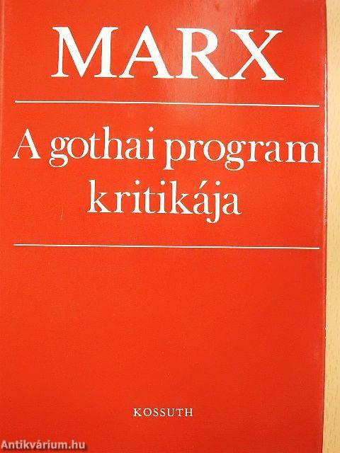 A gothai program kritikája