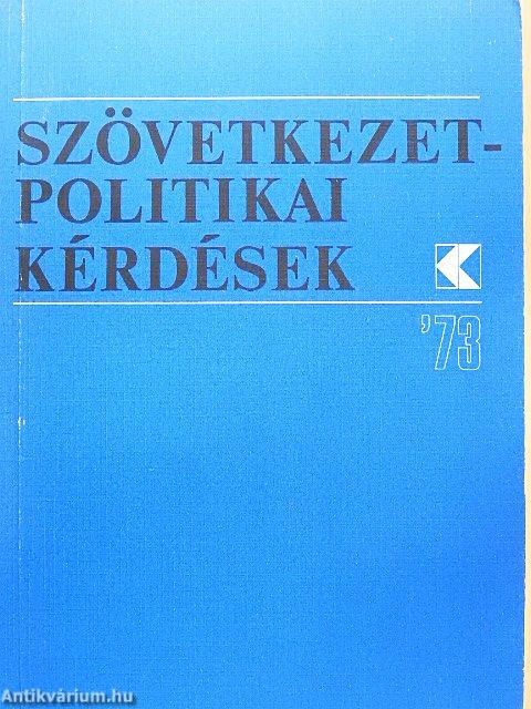 Szövetkezetpolitikai kérdések '73