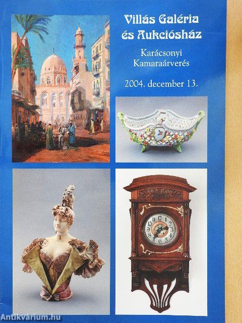 Villás Galéria és Aukciósház Karácsonyi Kamaraárverés