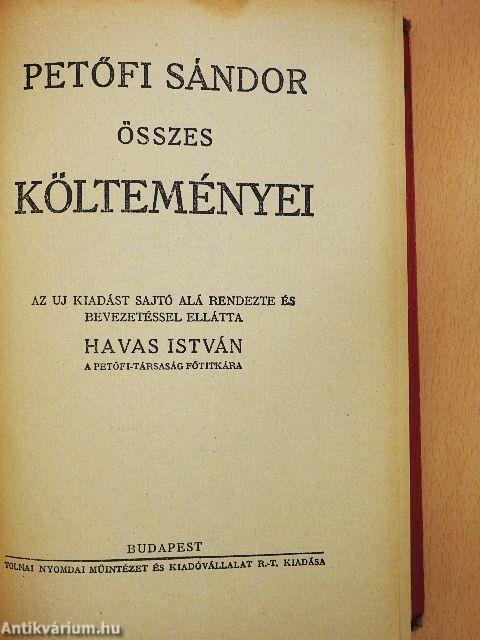Petőfi Sándor összes költeményei