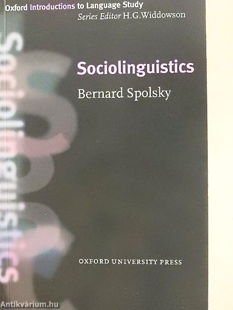 Sociolinguistics