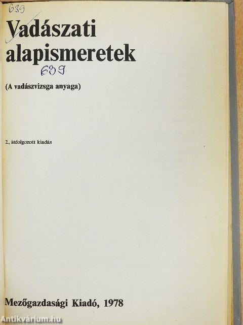 Vadászati alapismeretek