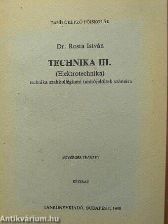 Technika III.