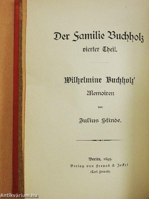 Wilhelmine Buchholz' Memoiren (gótbetűs)