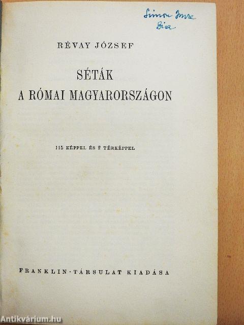 Séták a római Magyarországon