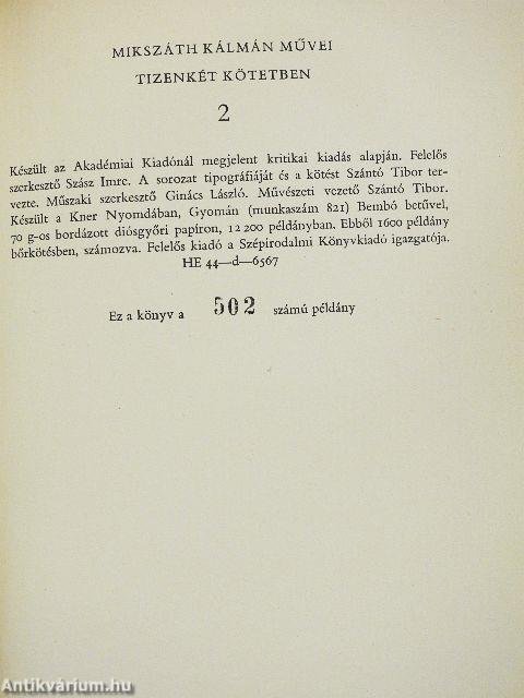 Mikszáth Kálmán művei II.