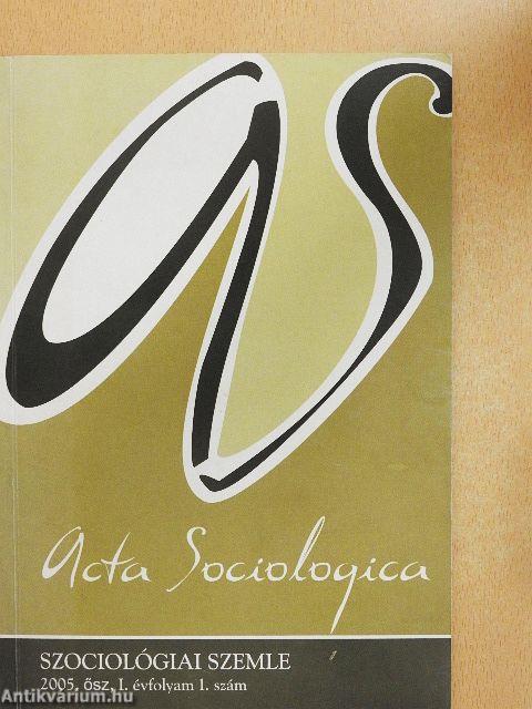 Szociológiai szemle 2005. ősz