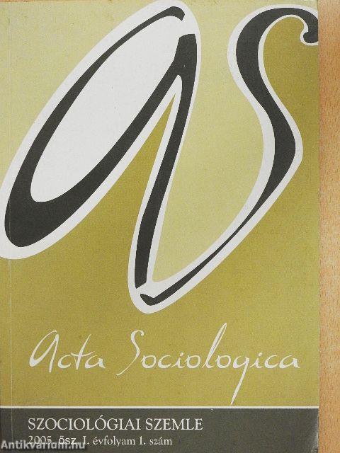 Szociológiai szemle 2005. ősz