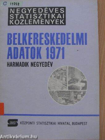 Belkereskedelmi adatok 1971. III. negyedév