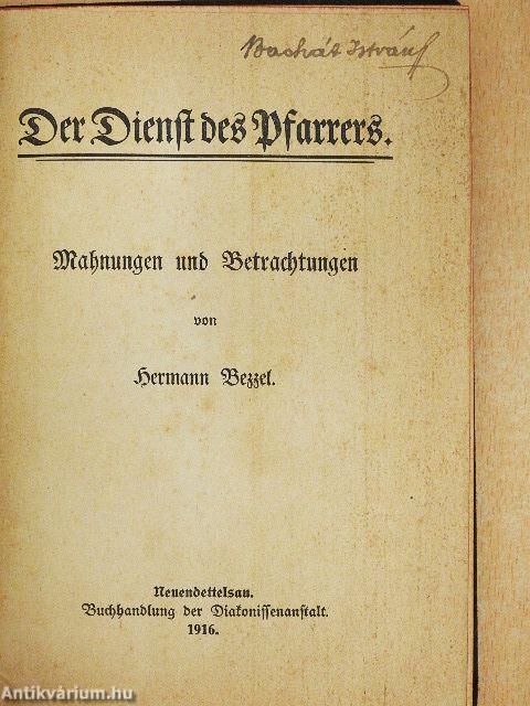 Der Dienst des Pfarrers (gótbetűs)