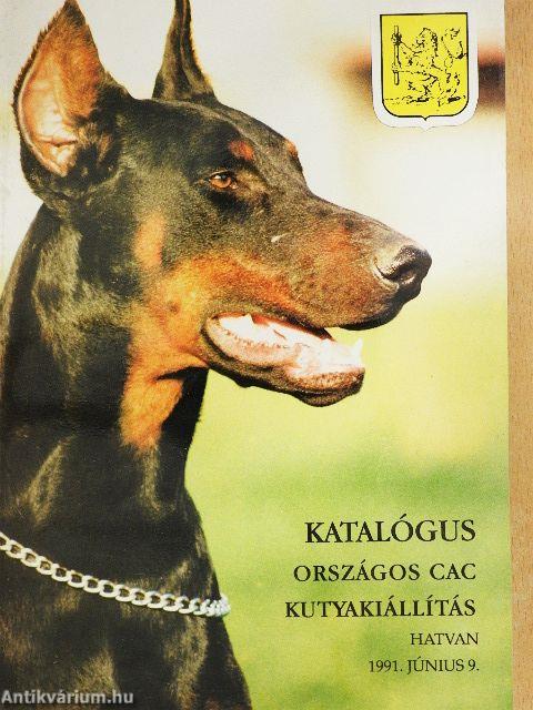Országos CAC Kutyakiállítás Katalógus - Hatvan, 1991. június 9.