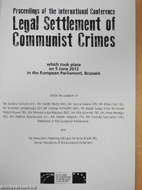 Legal Settlement of Communist Crimes