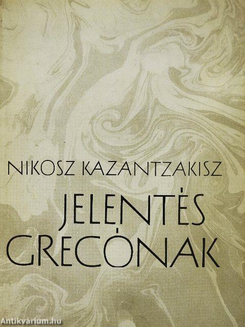 Jelentés Grecónak