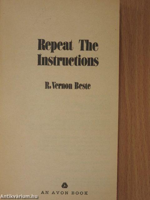 Repeat The Instructions
