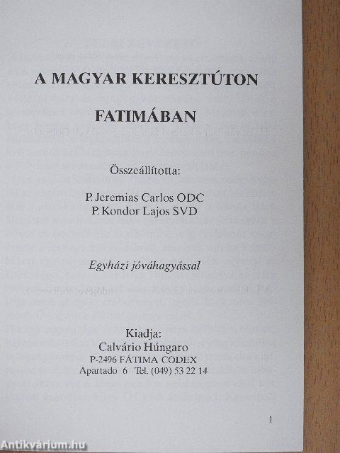 A magyar keresztúton Fatimában