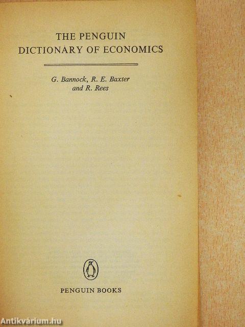 The Penguin Dictionary of Economics