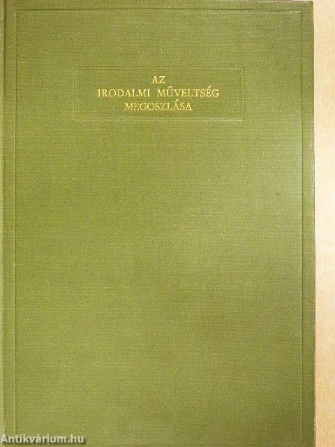 Az irodalmi műveltség megoszlása