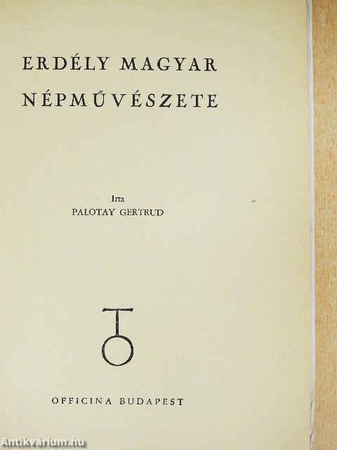 Erdély magyar népművészete