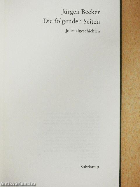 Die folgenden Seiten