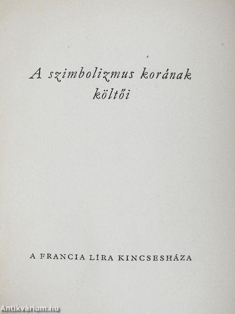 A szimbolizmus korának költői