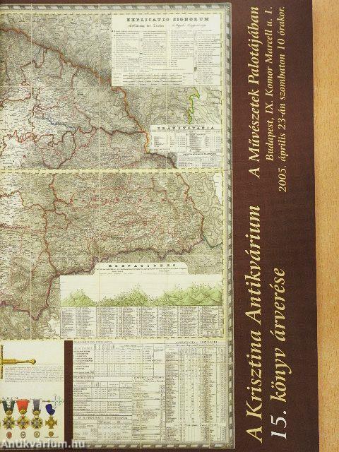 A Krisztina Antikvárium 15. könyv árverése