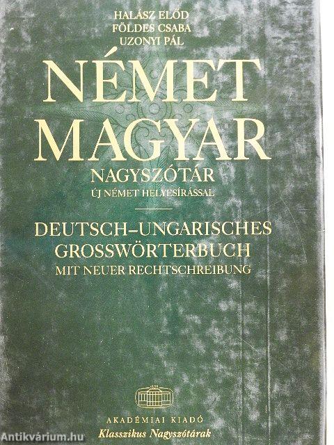 Német-magyar nagyszótár