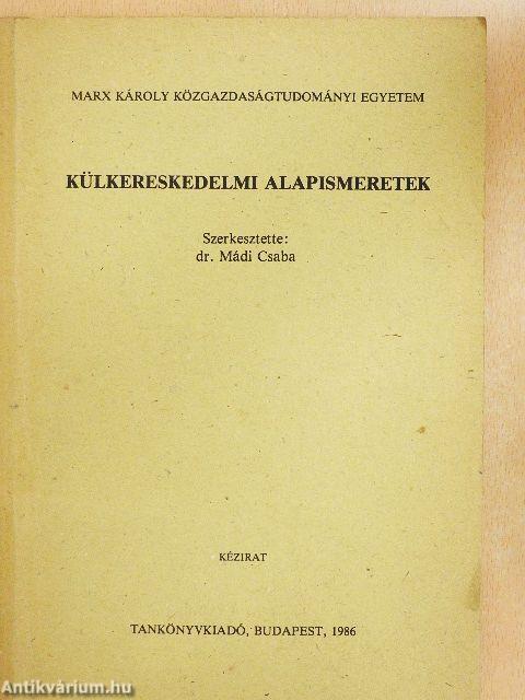 Külkereskedelmi alapismeretek