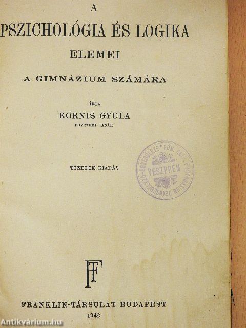 A pszichológia és logika elemei