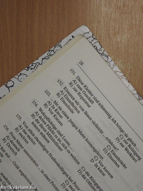 Német tesztgyűjtemény a középfokú és a felsőfokú nyelvvizsgához