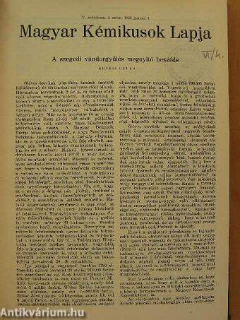 Magyar Kémikusok Lapja 1950. január-december