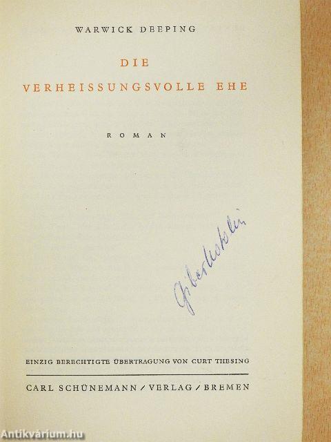 Die verheissungsvolle Ehe