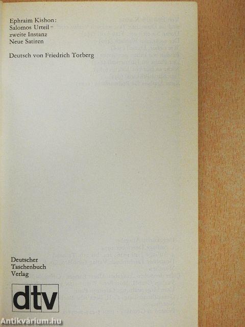 Salomos Urteil - zweite Instanz