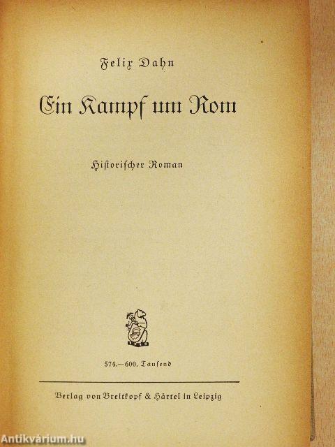 Ein kampf um Rom I-II. (gótbetűs)