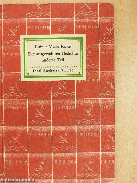 Der ausgewählten Gedichte II.