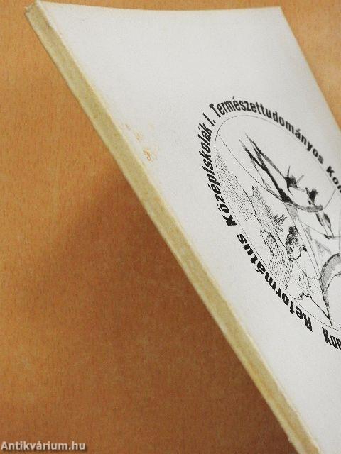 Református Középiskolák I. Természettudományos Konferenciája