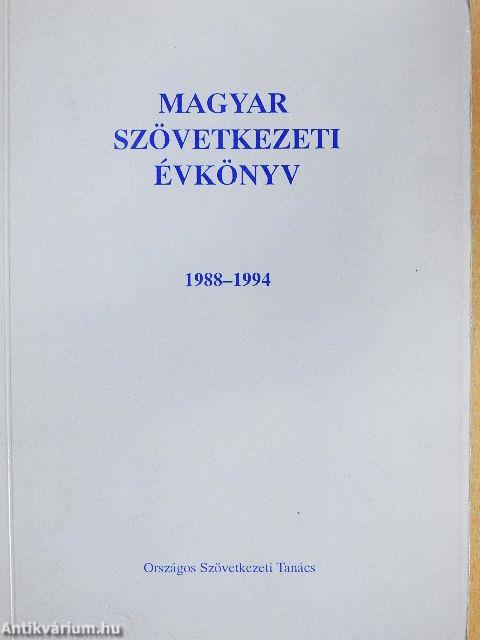 Magyar Szövetkezeti évkönyv 1988-1994